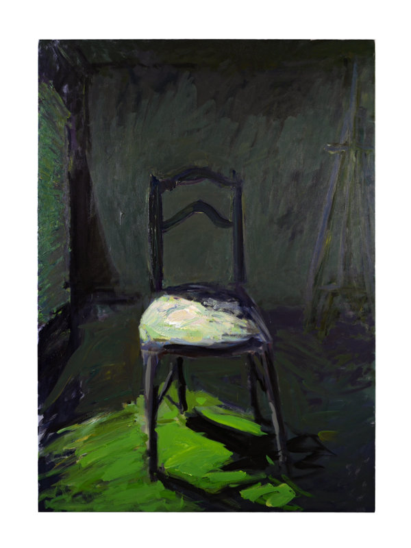 Patrice Giorda, La Chaise, 2009. Acrylique sur toile, 162x114 cm © Gilles Framinet