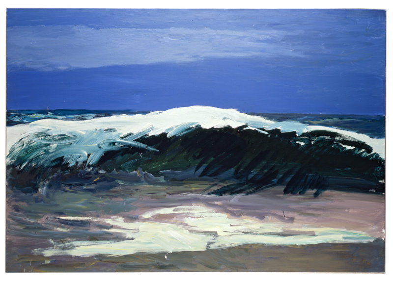 Patrice Giorda, La Vague, 2005. Acrylique sur toile, 163x114 cm © Gilles Framinet