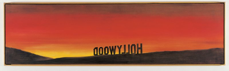 Ed Ruscha – The Back of Hollywood, 1977 / Coll° MAC de Lyon © Blaise Adilon Ed Ruscha – The Back of Hollywood, 1977 / Coll° MAC de Lyon © Blaise Adilon