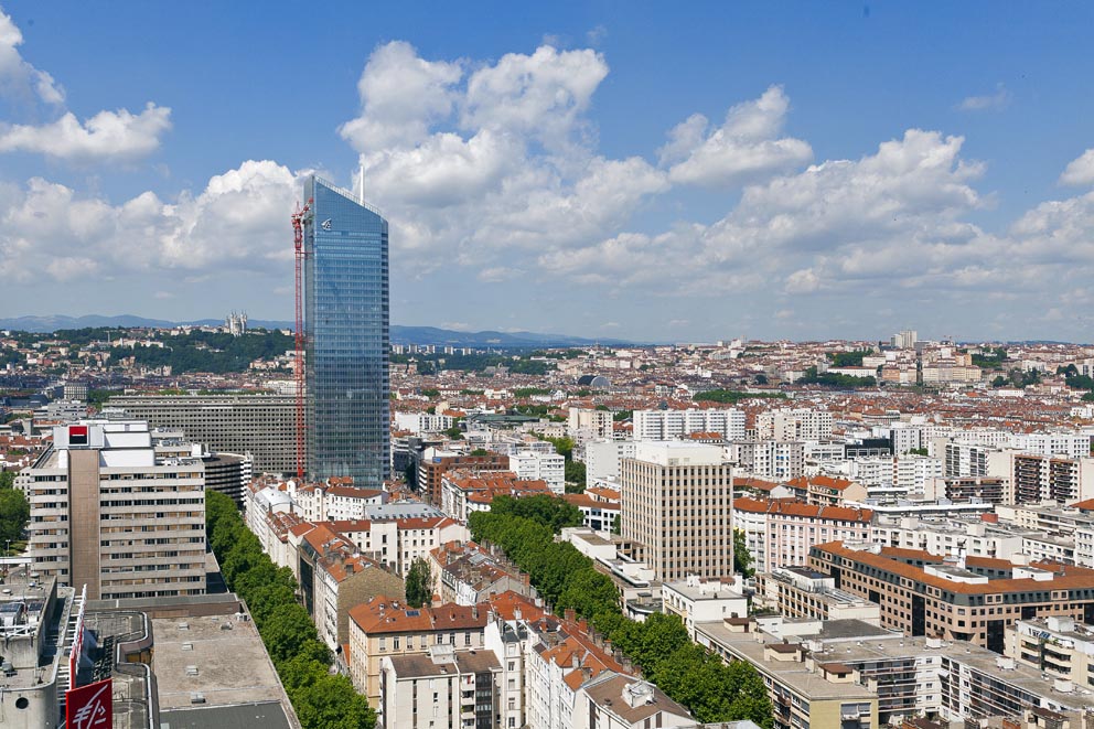 Vue panoramique de la tour Incity © Tim Douet Vue panoramique de la tour Incity © Tim Douet