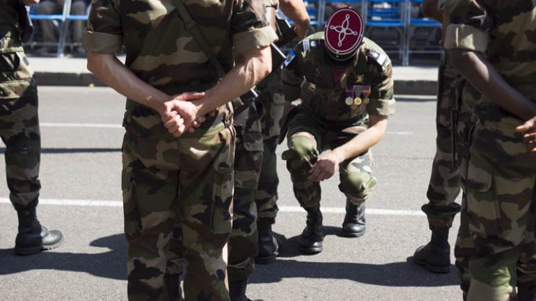 Militaires lors du défilé du 14 juillet