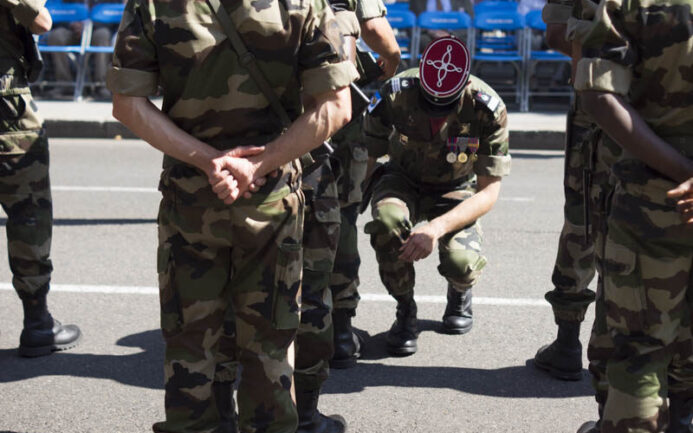 Militaires lors du défilé du 14 juillet