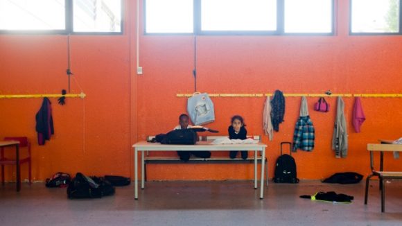 des enfants pendant l'accueil périscolaire dans le 7e arrondissement de Lyon