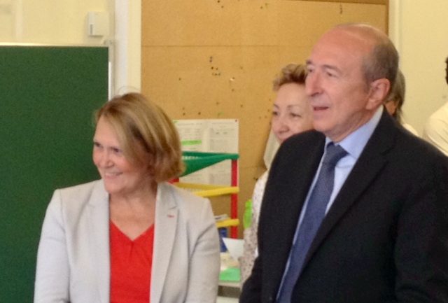 Françoise Moulin Civil et Gérard Collomb