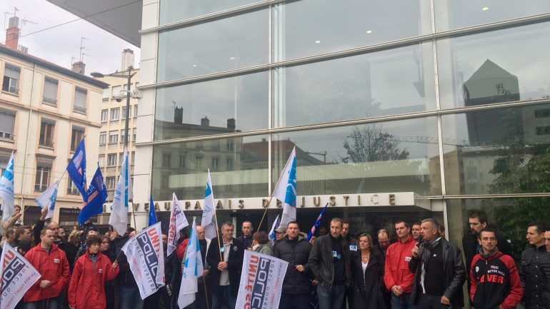 Policiers manifestation