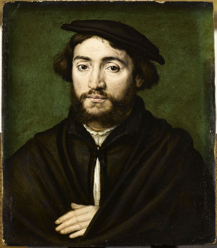 Corneille de Lyon – Pierre Aymeric, marchand de Saint-Flour et consul de Lyon, 1534, huile sur bois (musée du Louvre) © Stéphane Maréchalle / RMN-Grand Palais