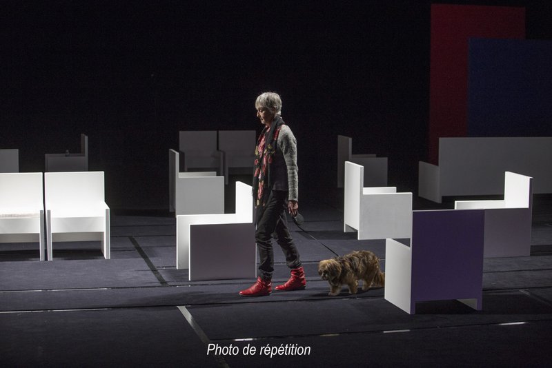 Francine Berg (Liliane) dans “Bettencourt Boulevard” © Michel Cavalca (photo de répétition)