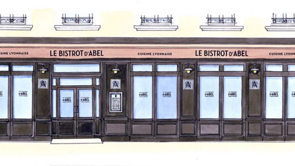 dessin Bistrot d'Abel