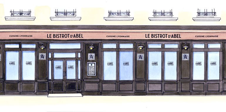 dessin Bistrot d'Abel