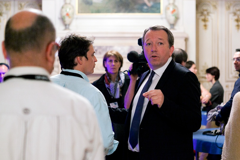 Christophe Boudot (FN), à la préfecture le 6 décembre 2015 © Tim Douet