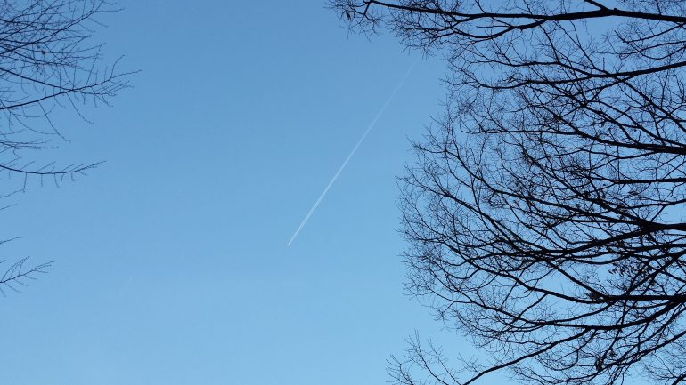 Ciel bleu et soleil sur Lyon