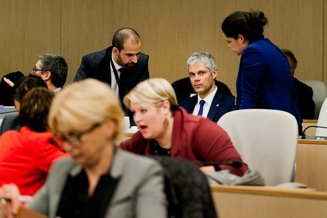 Laurent Wauquiez au conseil régional le 4 janvier 2016 © Tim Douet