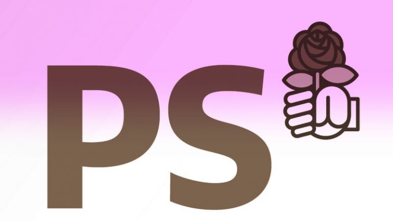 Logo PS dégradé