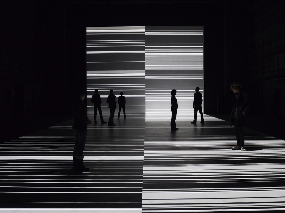 Ryoji Ikeda, Test Pattern (No. 9) © Marc Domage