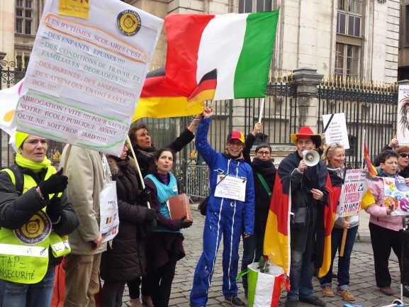 Manifestation contre la réforme du collège