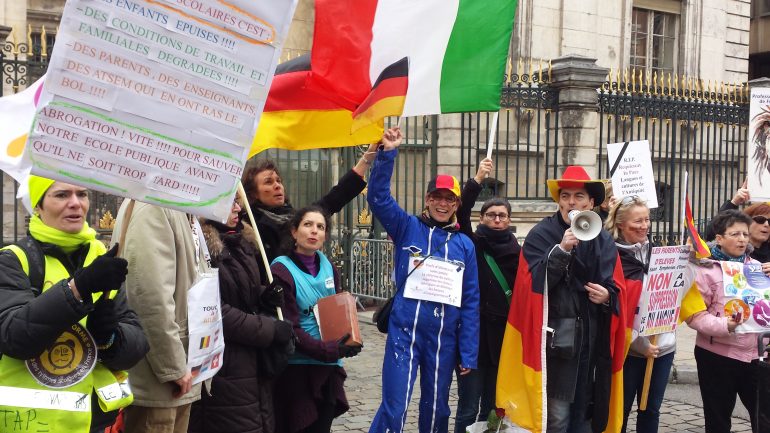 Manifestation contre la réforme du collège