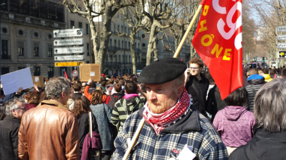 Manifestant CGT El-Khomri