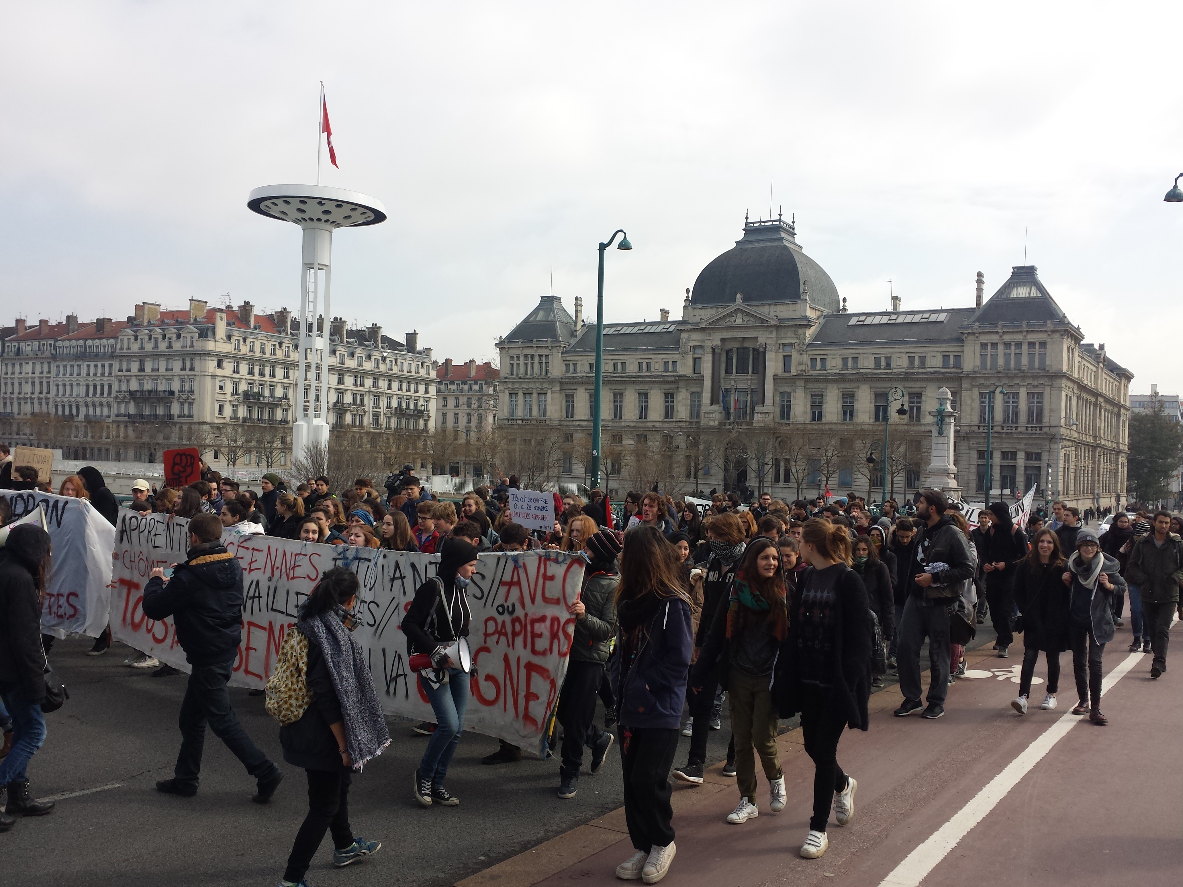 Lyon, 17 mars 2016 – Manifestation contre la loi El Khomri © Quentin Duval