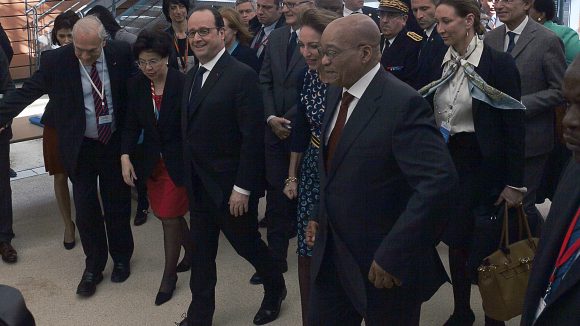 François Hollande et Jacob Zuma à Lyon