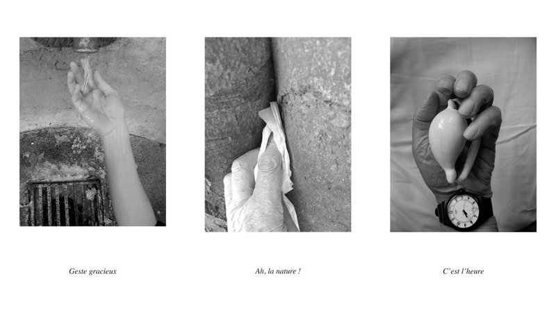 Paul-Armand Gette, trois extraits du livre “Le Toucher” © URDLA (montage LC) Paul-Armand Gette, trois extraits du livre “Le Toucher” © URDLA (montage LC)