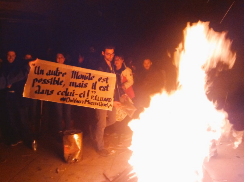 Rassemblement Nuit Debout à la Croix-Rousse