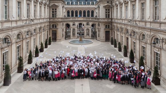 Les chefs réunis pour la présentation de la Cité de la gastronomie