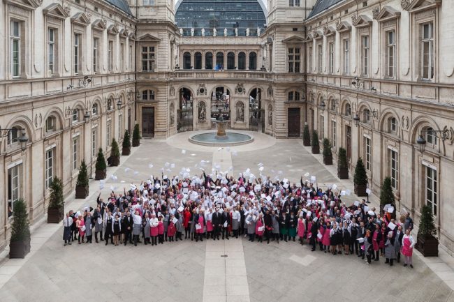 Les chefs réunis pour la présentation de la Cité de la gastronomie