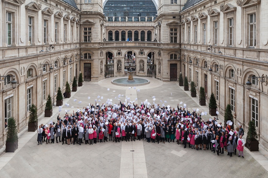 Les chefs réunis pour la présentation de la Cité de la gastronomie