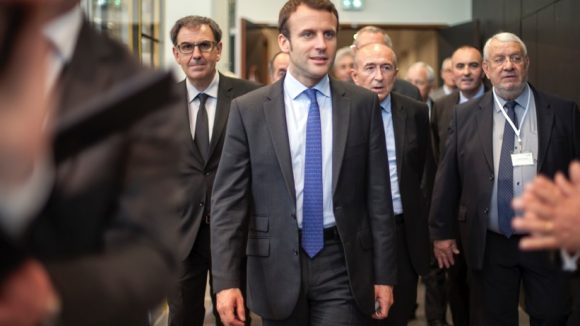 Emmanuel Macron Collomb Kimelfeld juin 2016