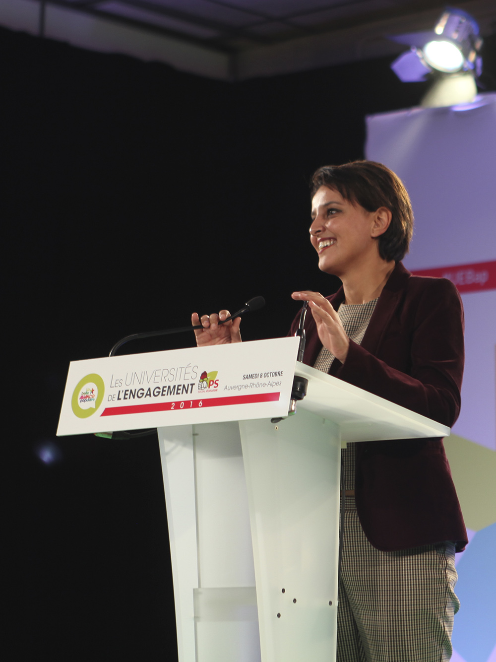 Najat Vallaud-Belkacem, Université de l'engagement de Lyon, octobre 2016