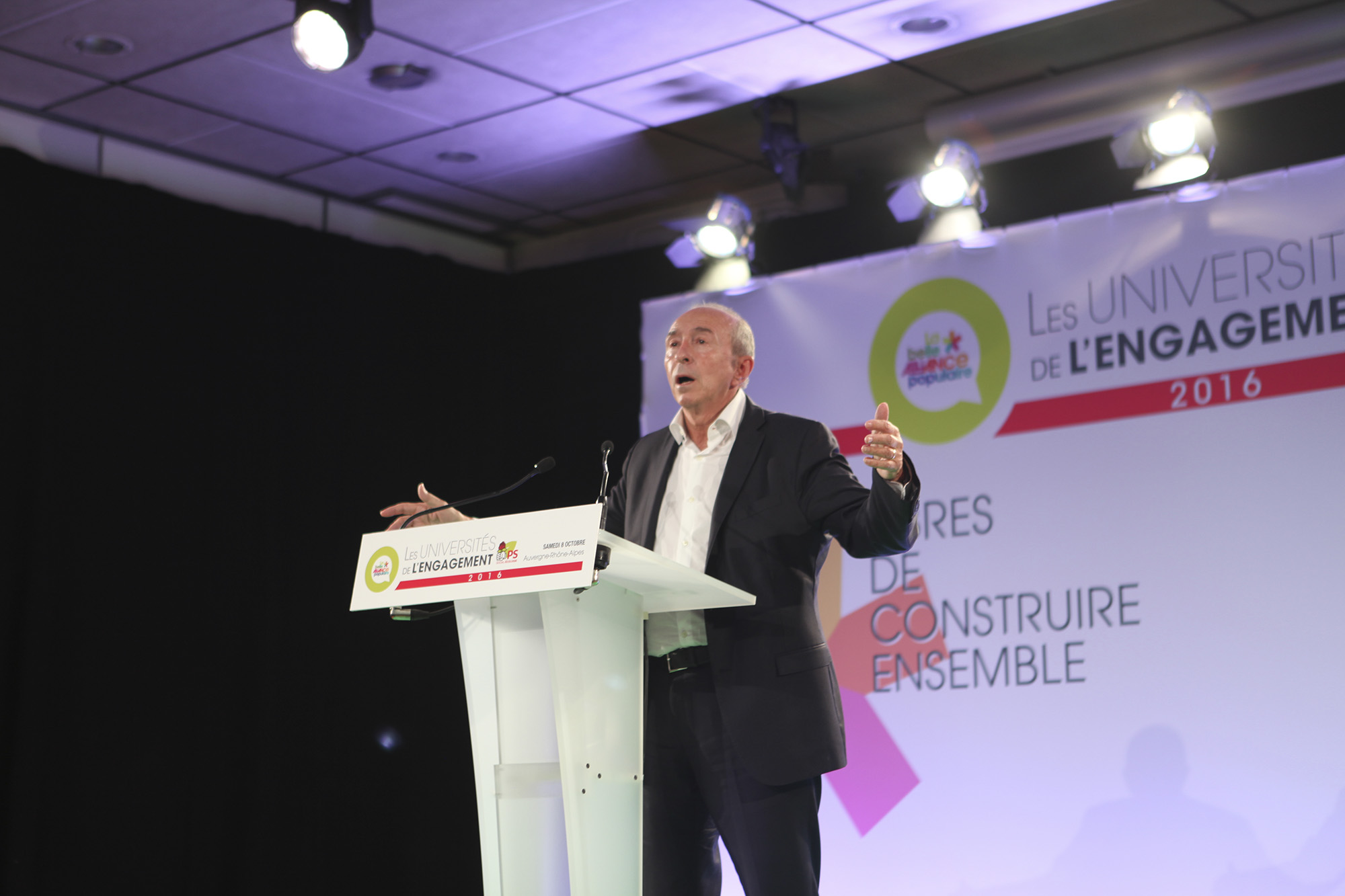 Gérard Collomb, Université de l'engagement de Lyon, octobre 2016 Gérard Collomb, Université de l'engagement de Lyon, octobre 2016