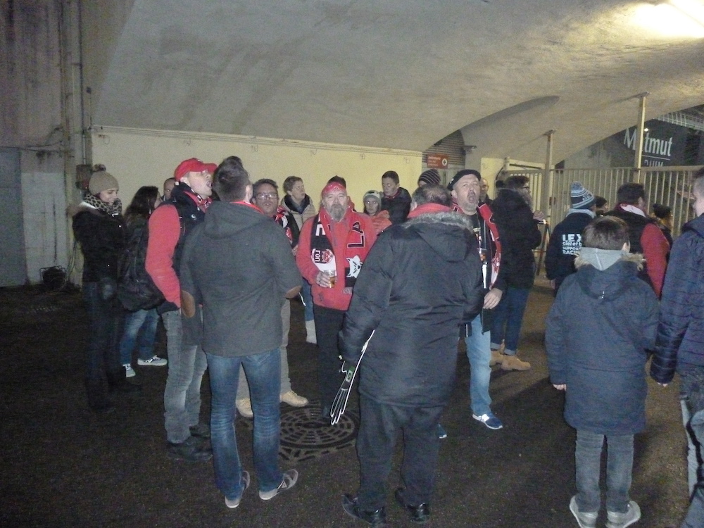 Les supporters du Lou fêtent la victoire