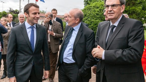 David Kimelfeld Emmanuel Macron Gérard Collomb