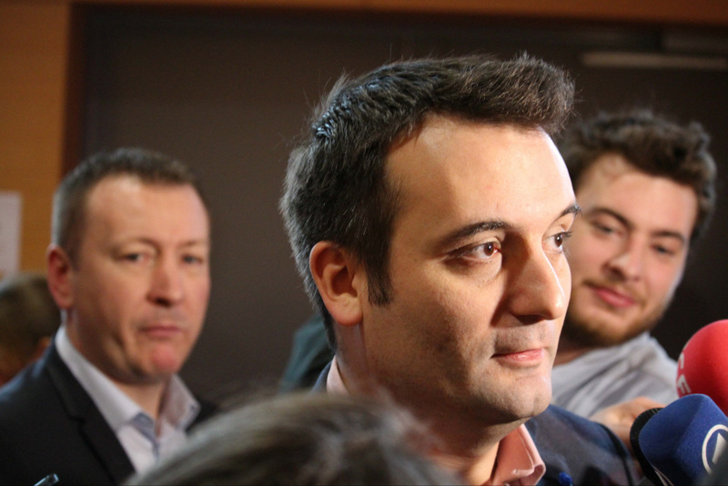 Florian Philippot aux assises du FN à Lyon le 4 février 2017 © Amélie James