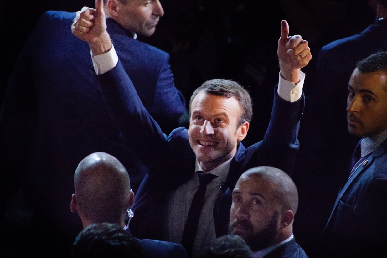 Emmanuel Macron au meeting de Lyon