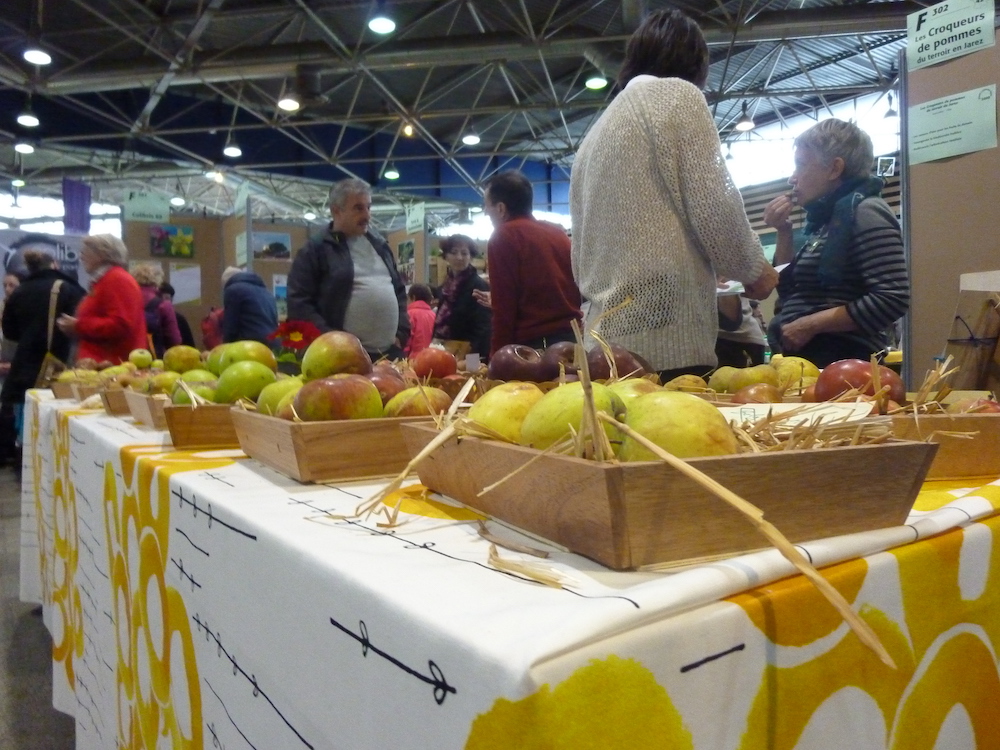 Stand de pommes au salon Primevère 2017 Stand de pommes au salon Primevère 2017