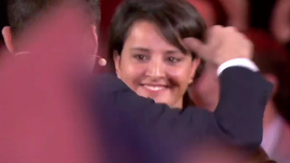 Najat au meeting de Macron