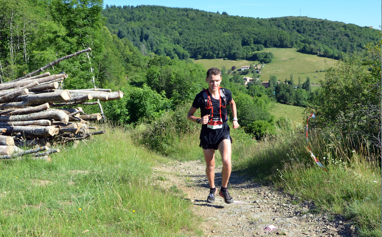 Baptiste Chassagne, vainqueur du Trail de la Fontaine des Ânes 2017