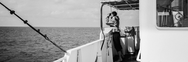 A bord de l’Aquarius, en Méditerranée, 28 mars 2016 © Edouard Elias