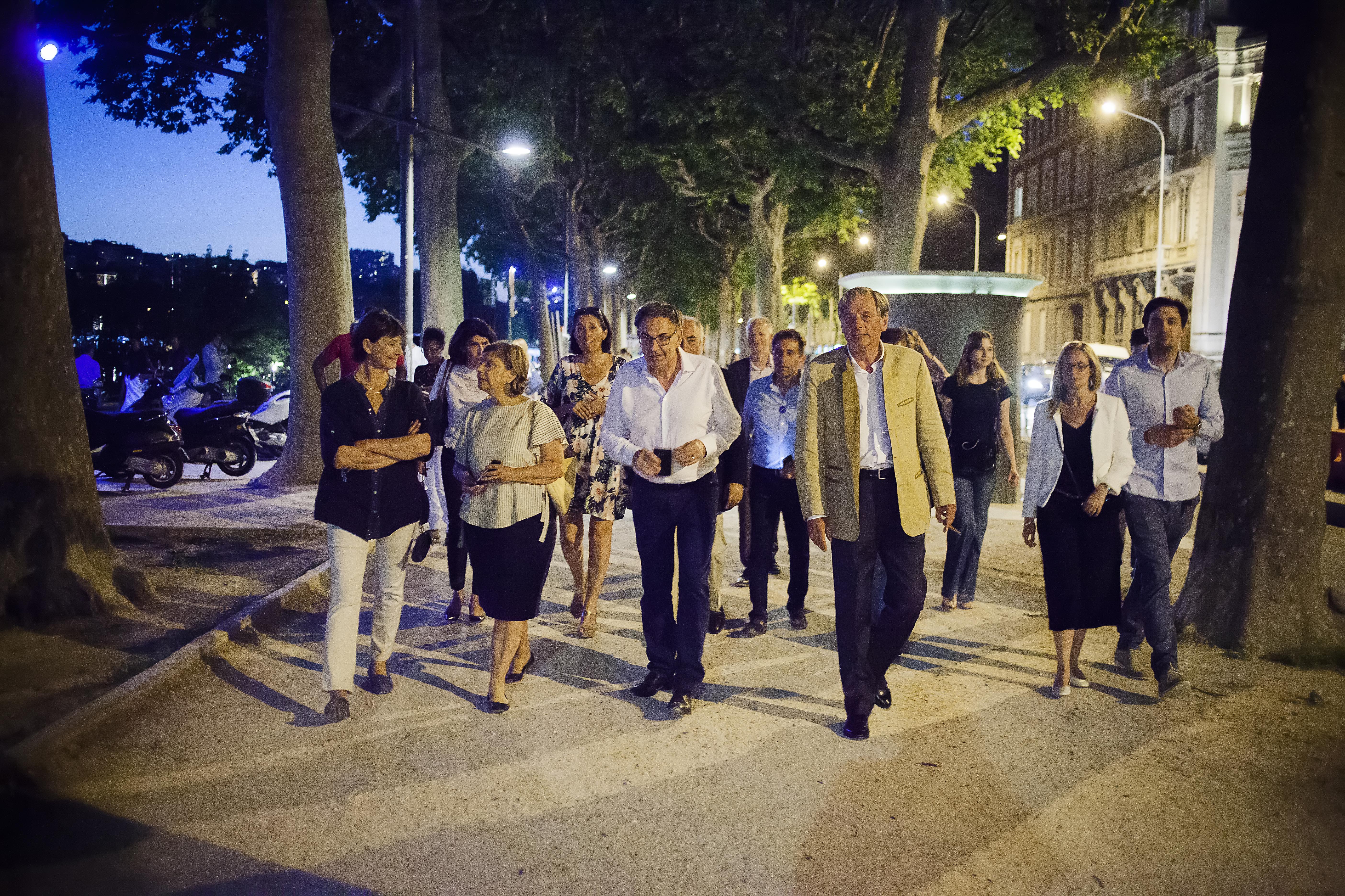 Personnalités LREM sur les quais du Rhône, le 18 juin 2017 © Tim Douet