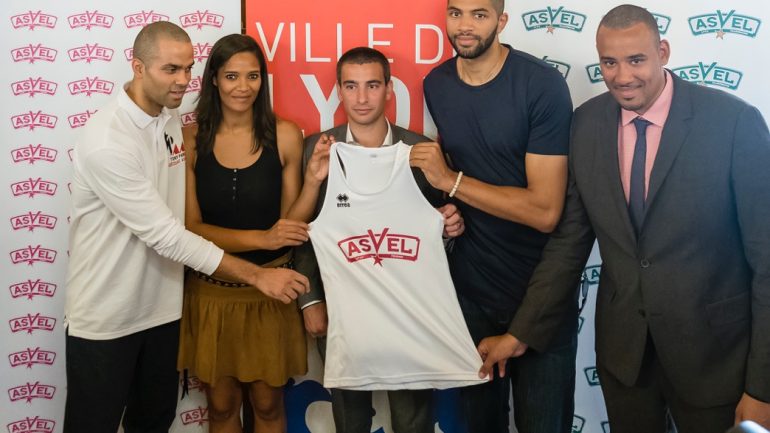 L'équipe dirigeante du Lyon Asvel basket.