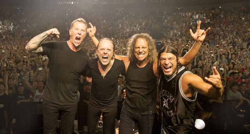 Le groupe Metallica en concert © DR Le groupe Metallica en concert © DR