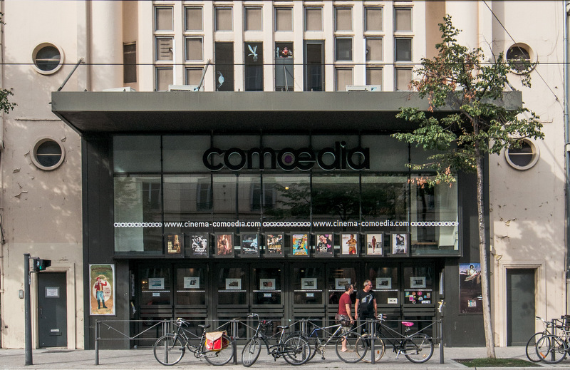 L’entrée du cinéma Comœdia, avenue Berthelot, Lyon 7e © Nicolas Spiess / Comœdia