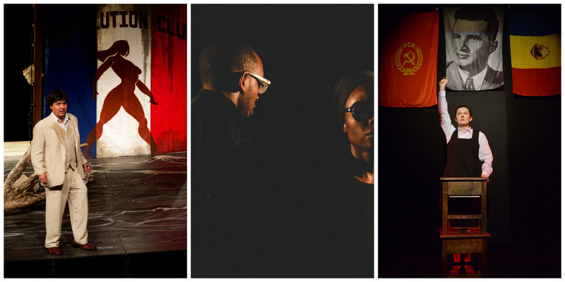Photos de 3 spectacles du festival Sens Interdits 2017 : La Mission / We call it love / Amalia respire profondément © Colin Dunlop / Ishyo Arts Center / Nicu Cherciu (montage LC)