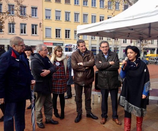 David Kimelfeld lors de l'opération #balancetonsac