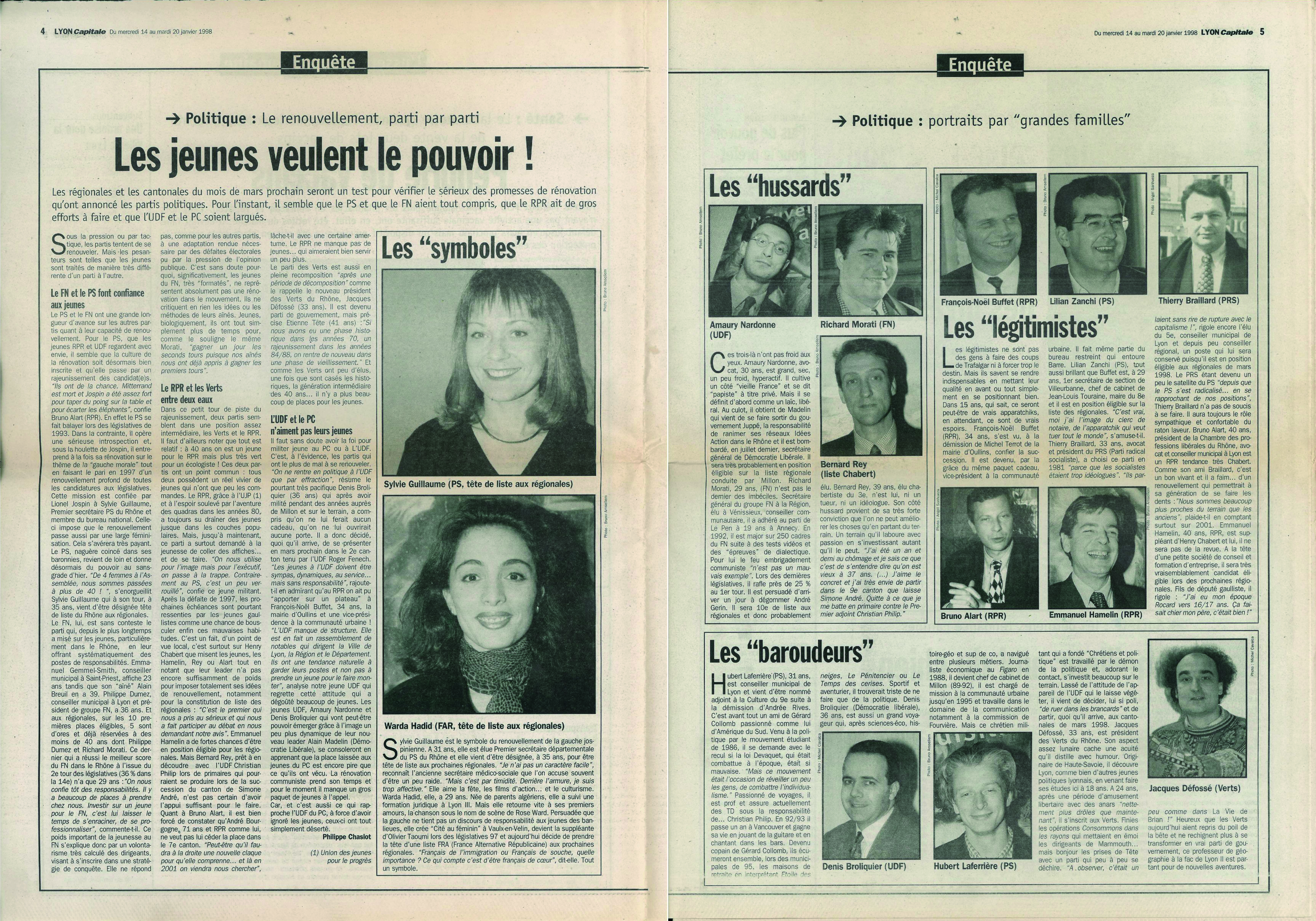 Lyon Capitale n°154, 14 janvier 1998, p. 4 © Lyon Capitale