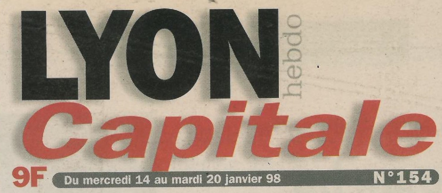 Lyon Capitale n°154, 14 janvier 1998 © Lyon Capitale ()