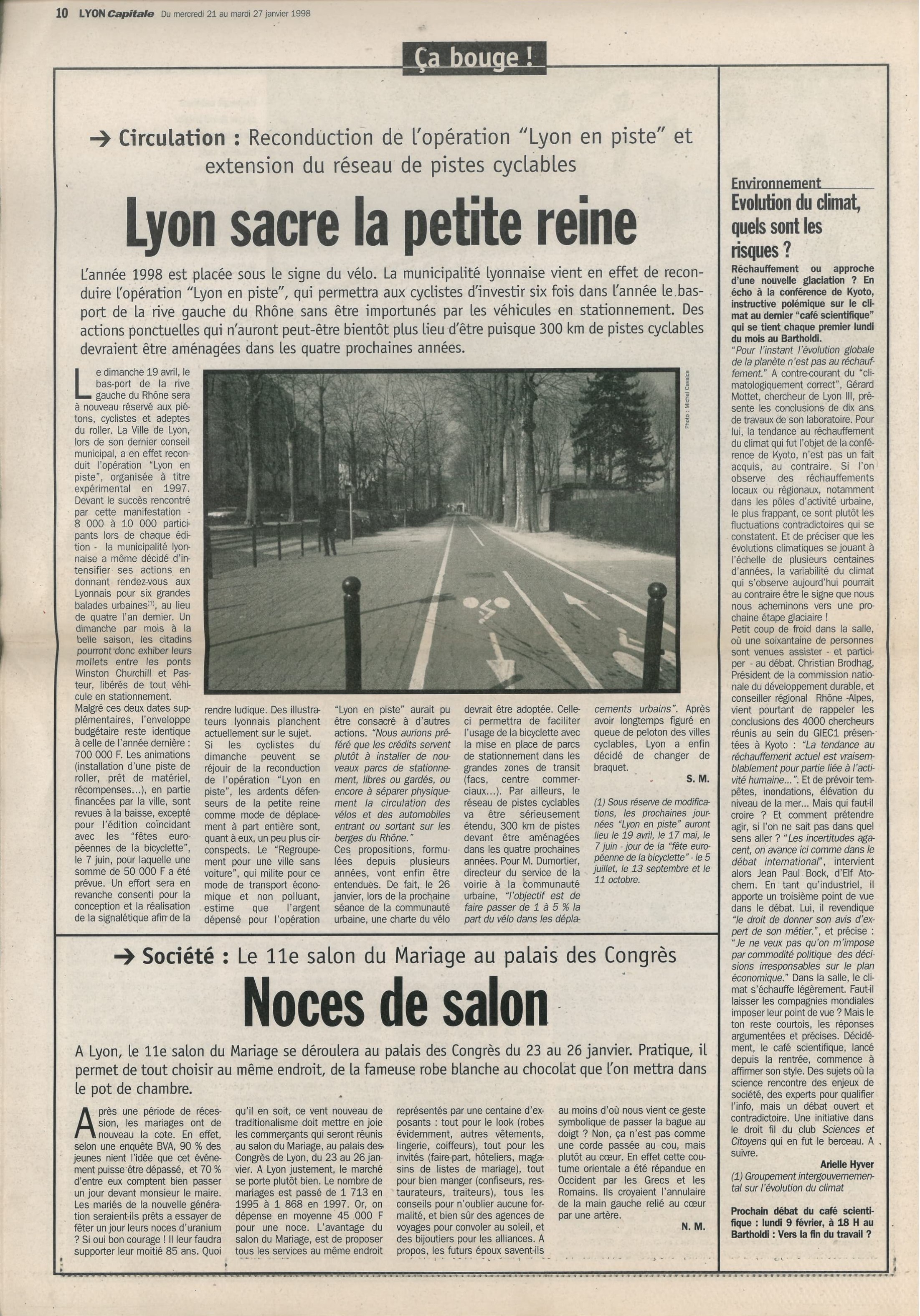Lyon Capitale n°155, 21 janvier 1998, p. 10 © Lyon Capitale