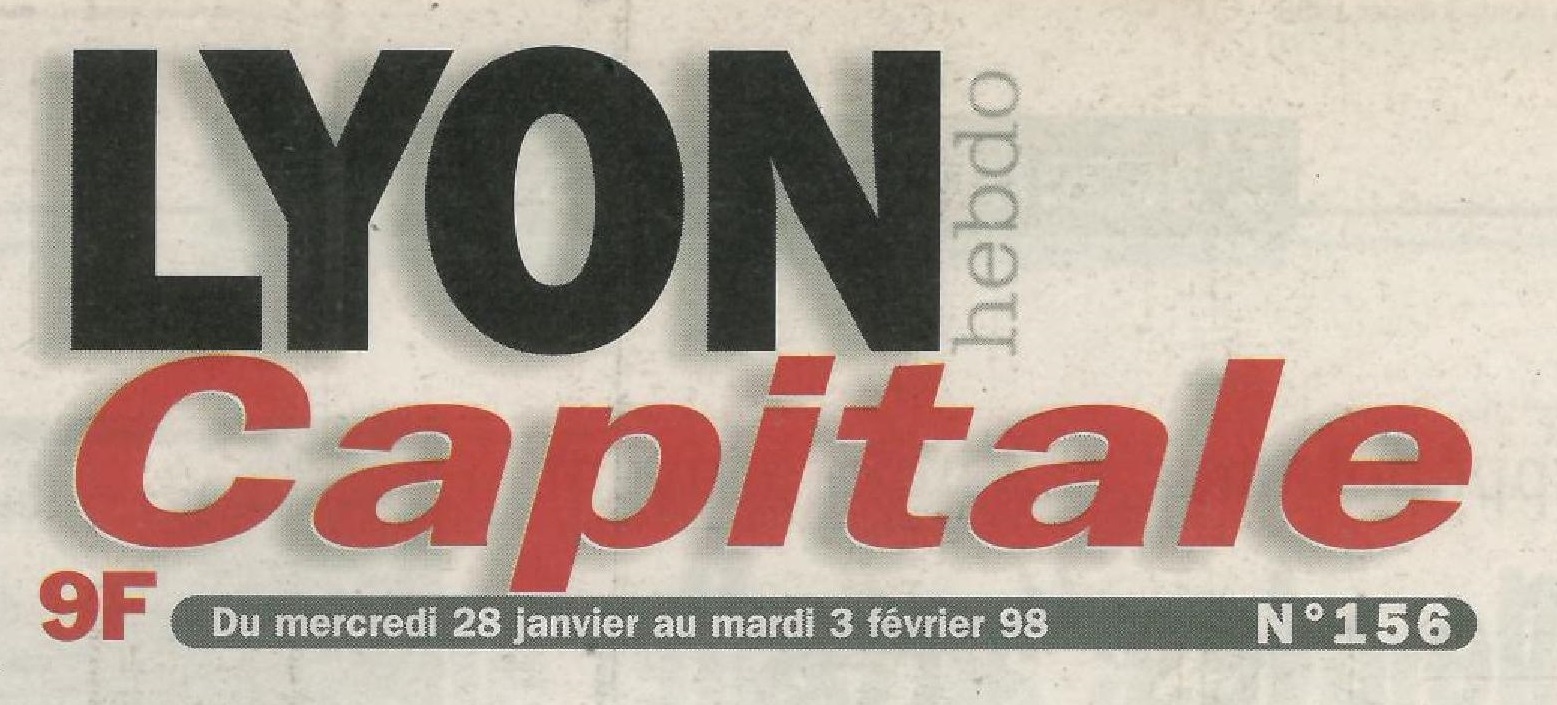 Lyon Capitale n°156, 29 janvier 1998, © Lyon Capitale