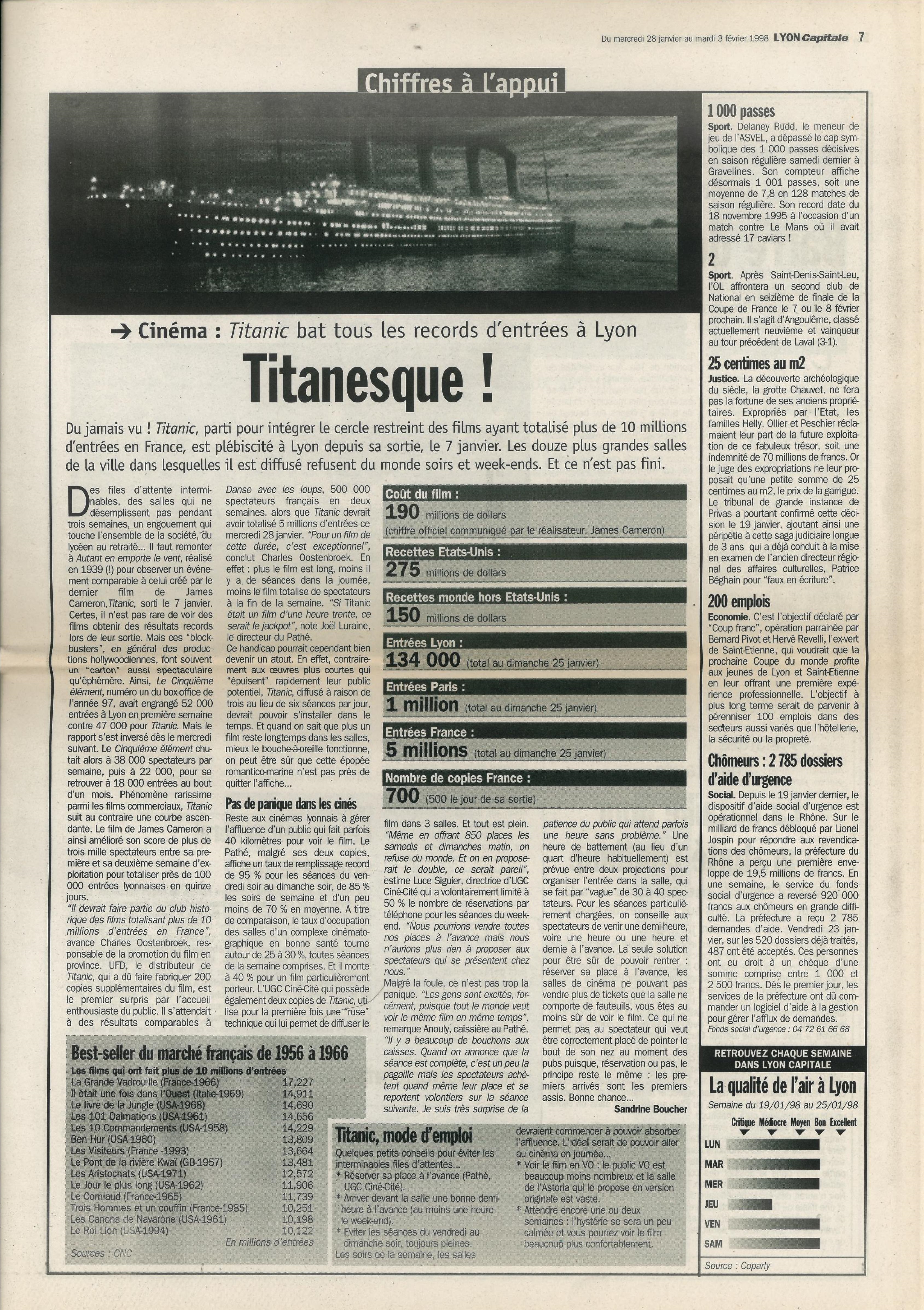 Lyon Capitale n°156, 28 janvier 1998, p. 7 © Lyon Capitale